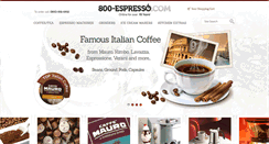 Desktop Screenshot of 800-espresso.com